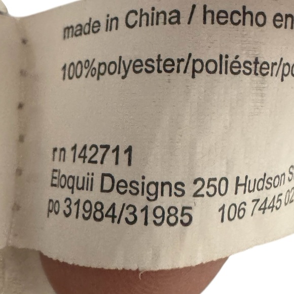 Eloquii Black and White Heart Blouse with Bow Size 24 - Picture 5 of 5